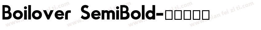Boilover SemiBold字体转换